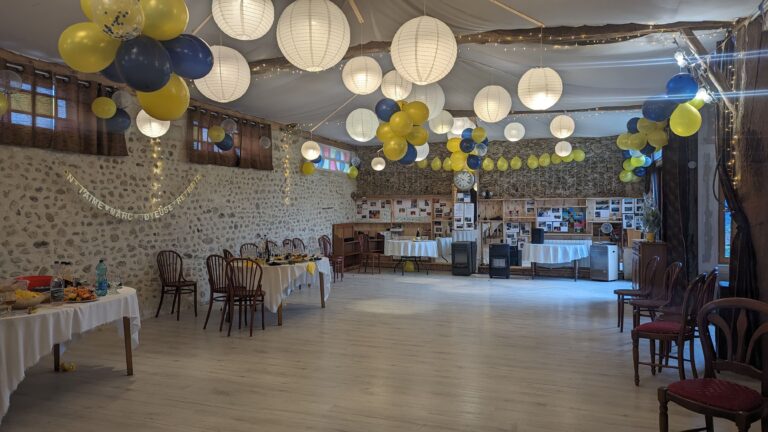 Ambiance bleu et jaune